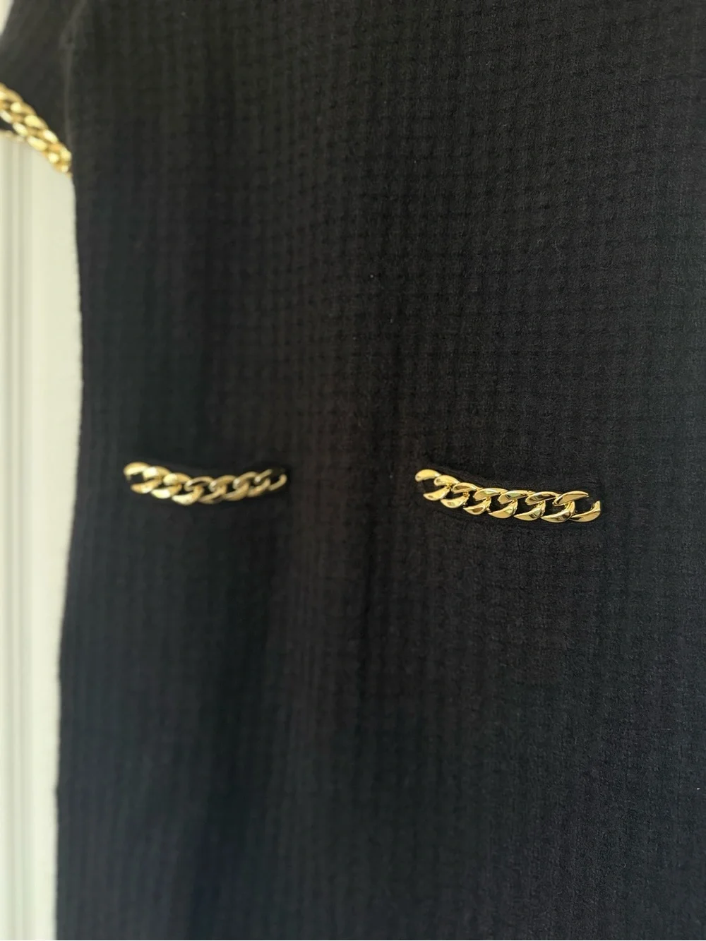 NWT Tory Burch Chain-detail waffle-knit minidress XS $798